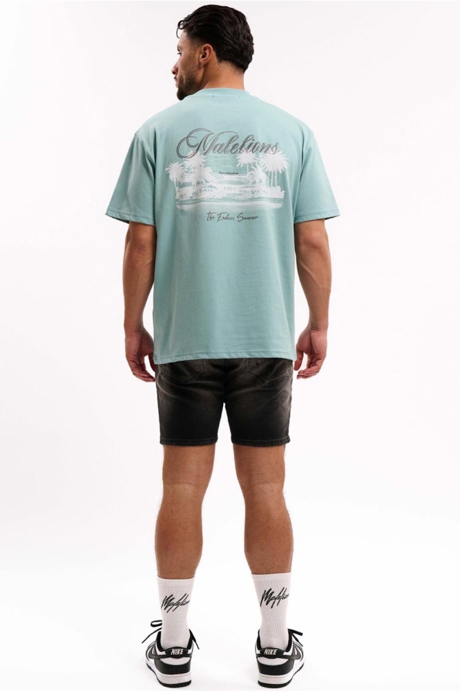 MEN ENDLESS SUMMER T SHIRT MM1 HS25 42 773 DUSTY TURQUOISE